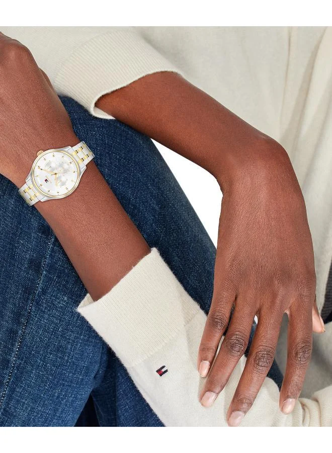 TOMMY HILFIGER Analogue Multifunction Watch with Steel Bracelet